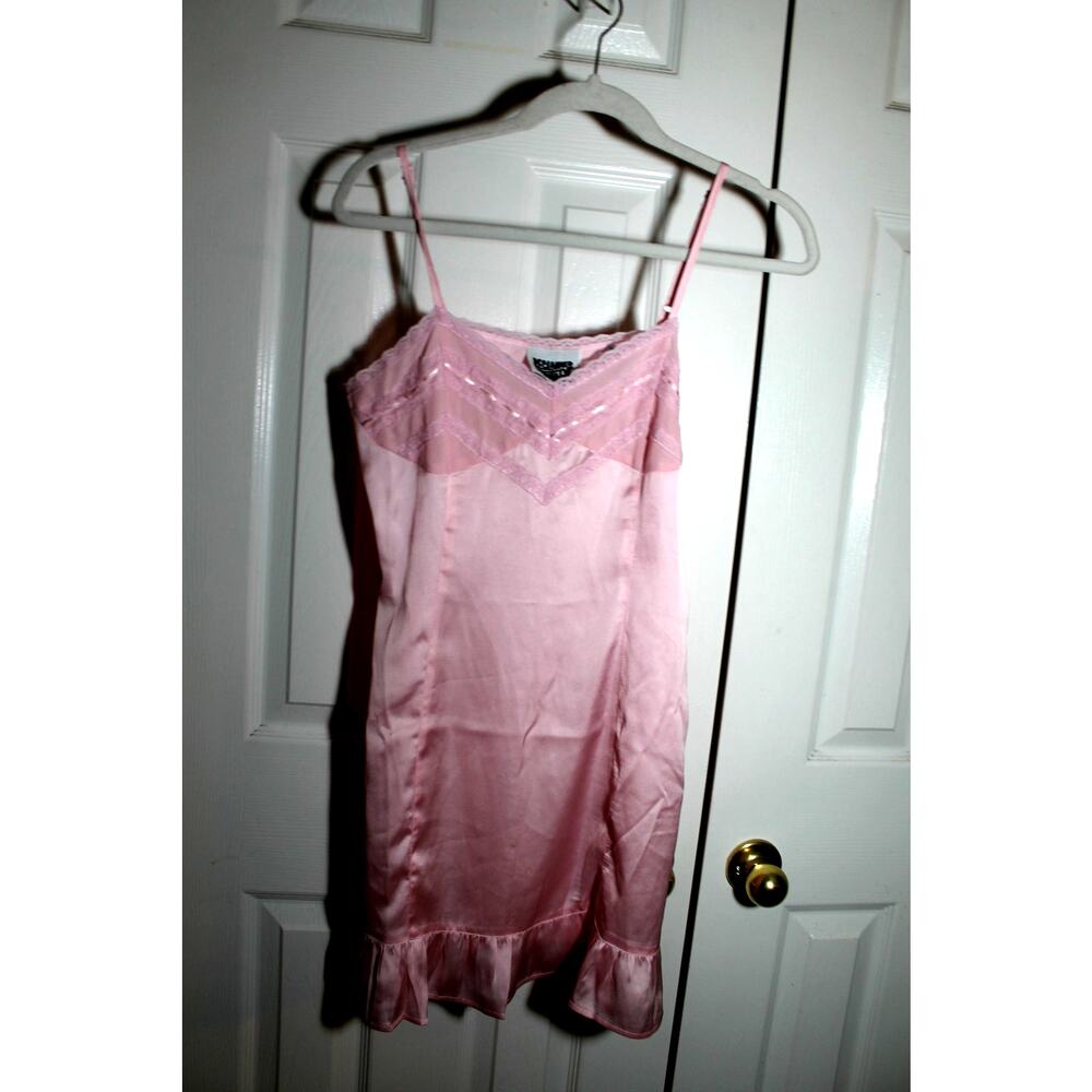 Reclaimed Vintage ASOS Pink Satin Slip Dress sz 8 US